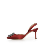 Slingback Hangisli in raso 4190473 6049 MANOLO BLAHNIK 