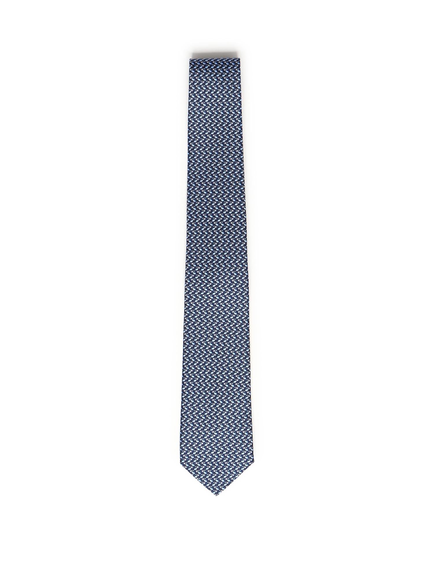 Cravatta in seta con stampa 351314 788921001 FERRAGAMO 