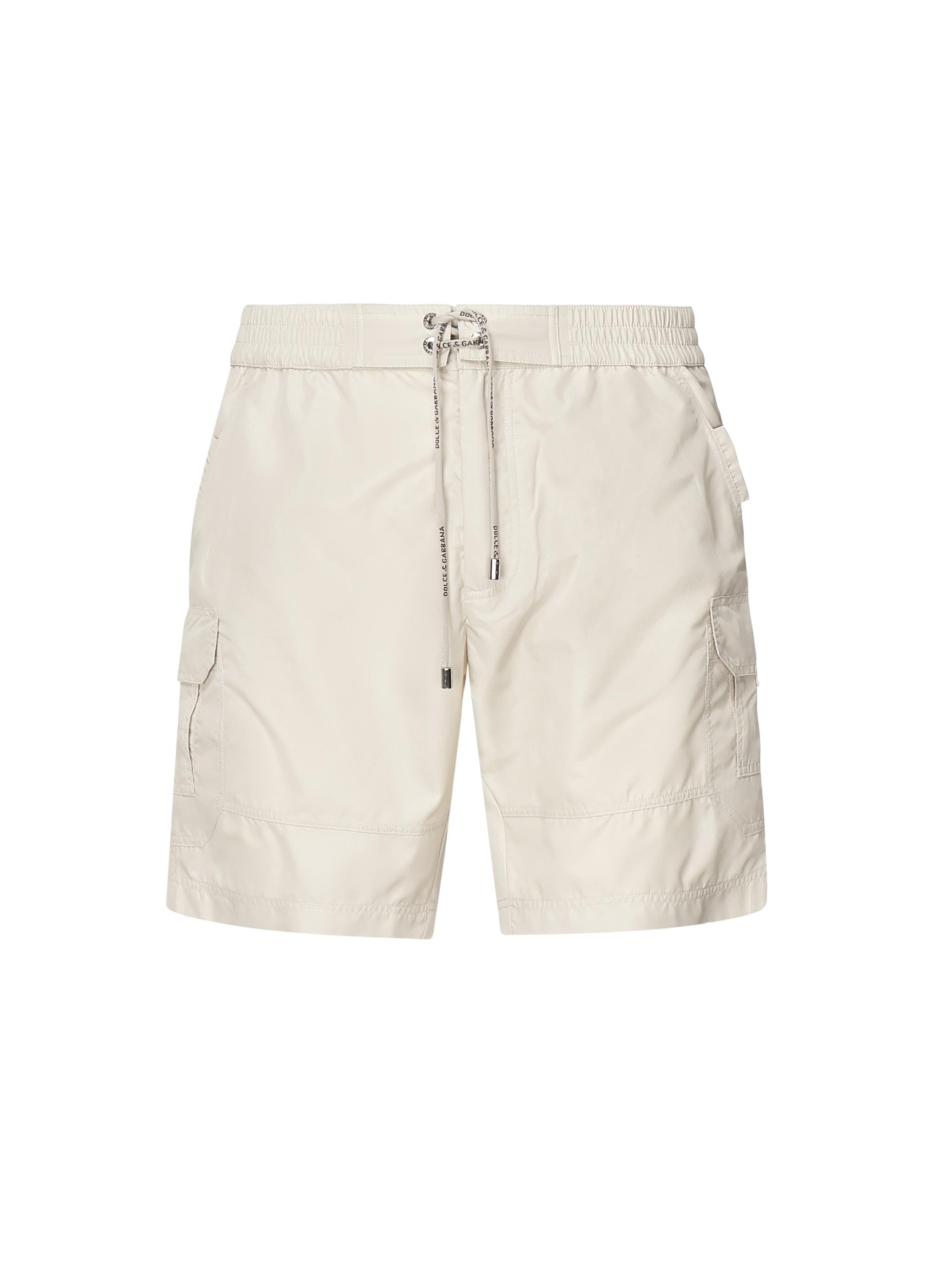 Boxer da mare medio con placca logo<BR/> M4F42T ONR46M2826 DOLCE & GABBANA 