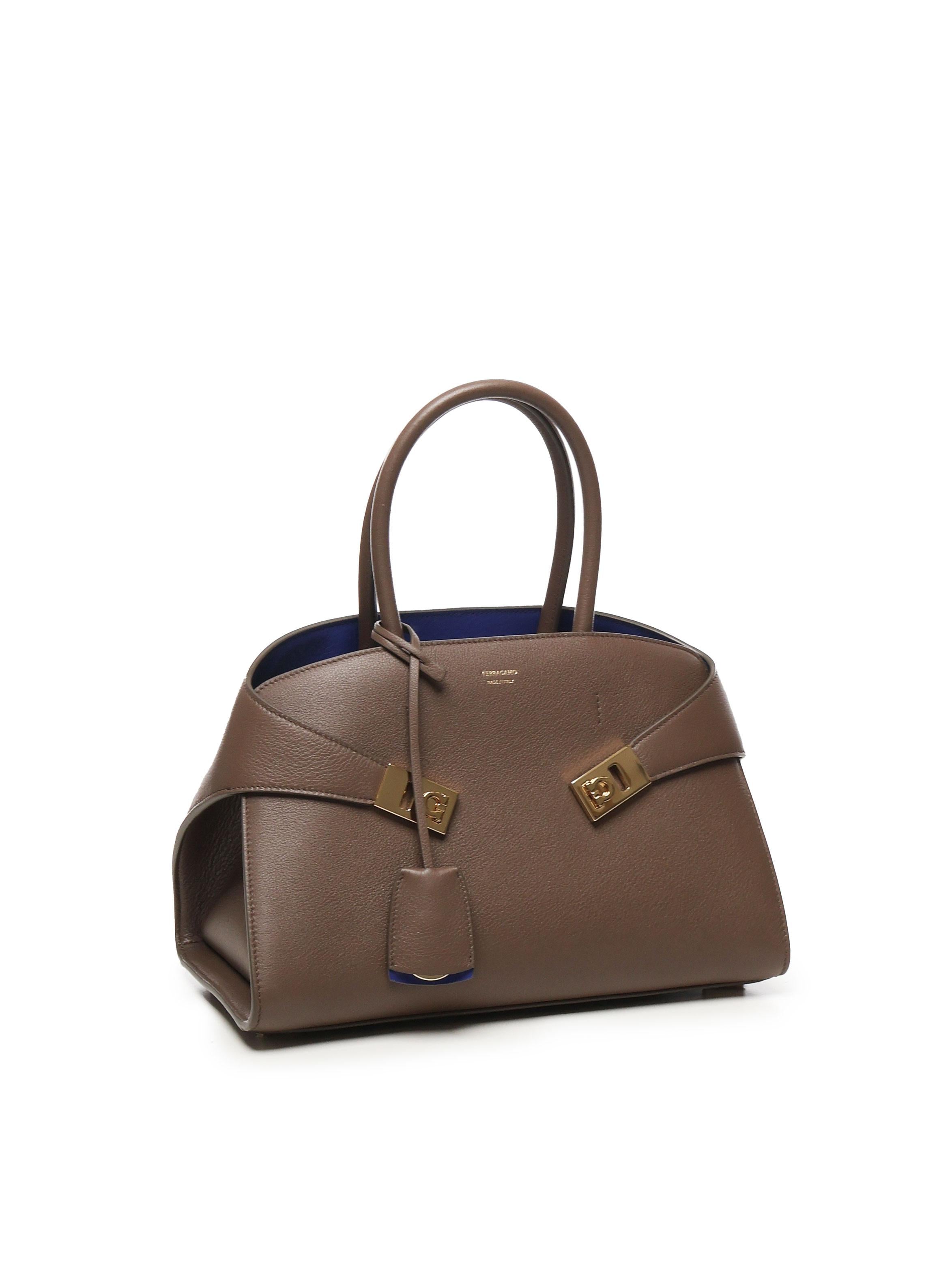 Borsa a mano Hug bicolore (M) 215608 771867017 FERRAGAMO 