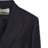 Blazer in lana gessata FJ7685 AW7IF0QG3 FENDI 