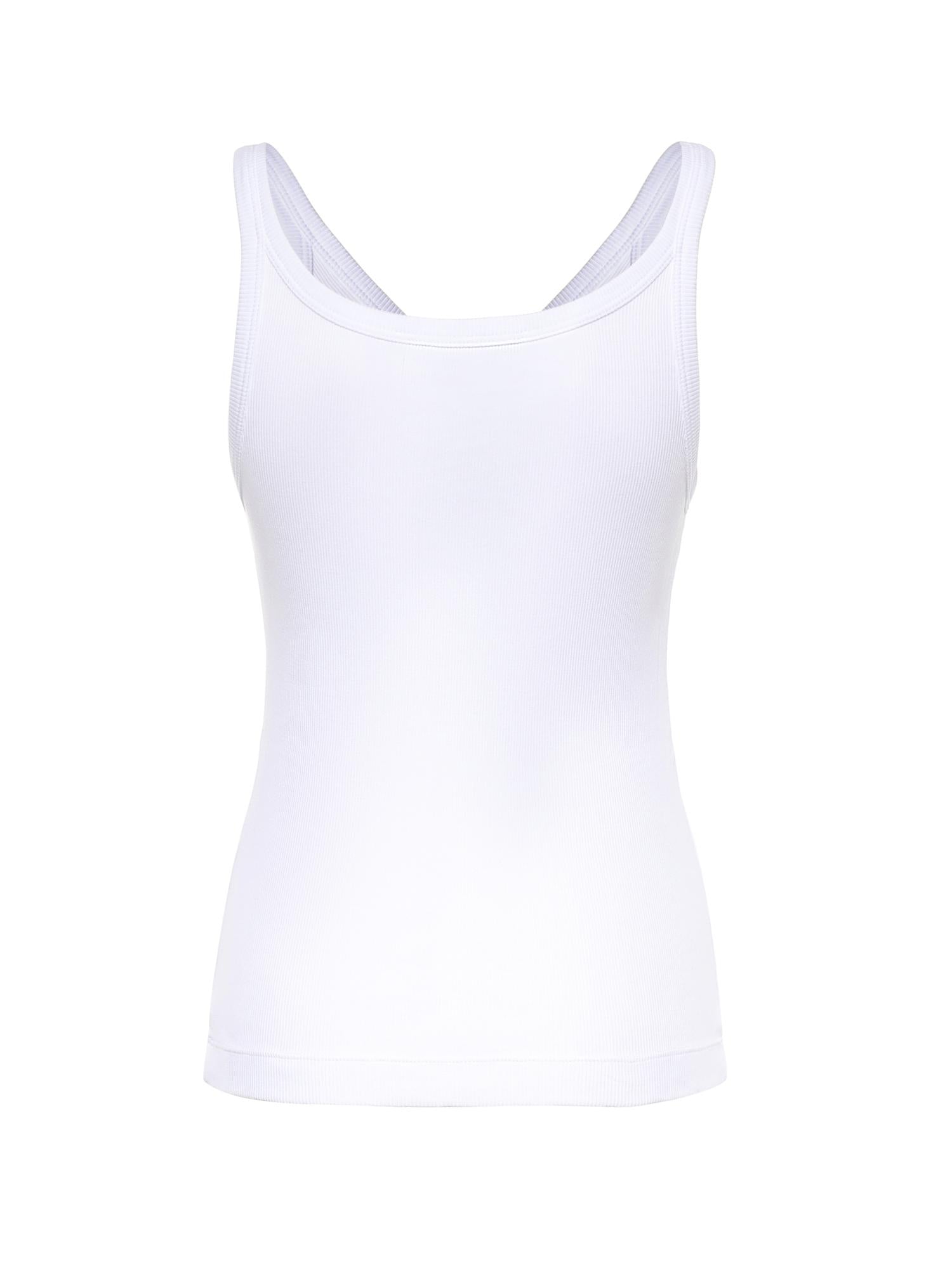 Canotta in cotone a coste F8W45T FU7AVW0800 DOLCE & GABBANA 