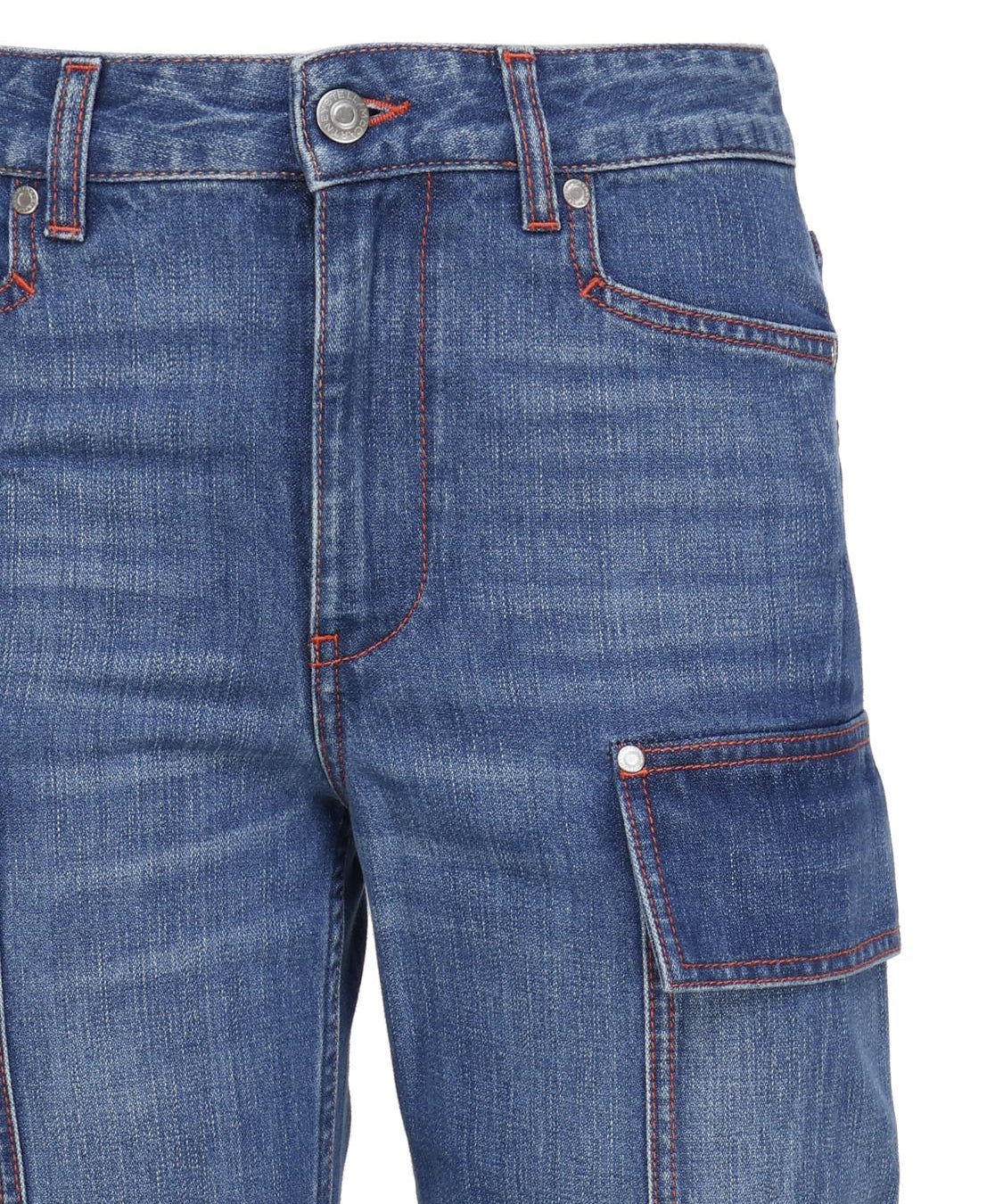 Jeans cargo retrò in denim di cotone 6D0246 3SPH584141 STELLA McCARTNEY 