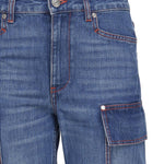 Jeans cargo retrò in denim di cotone 6D0246 3SPH584141 STELLA McCARTNEY 