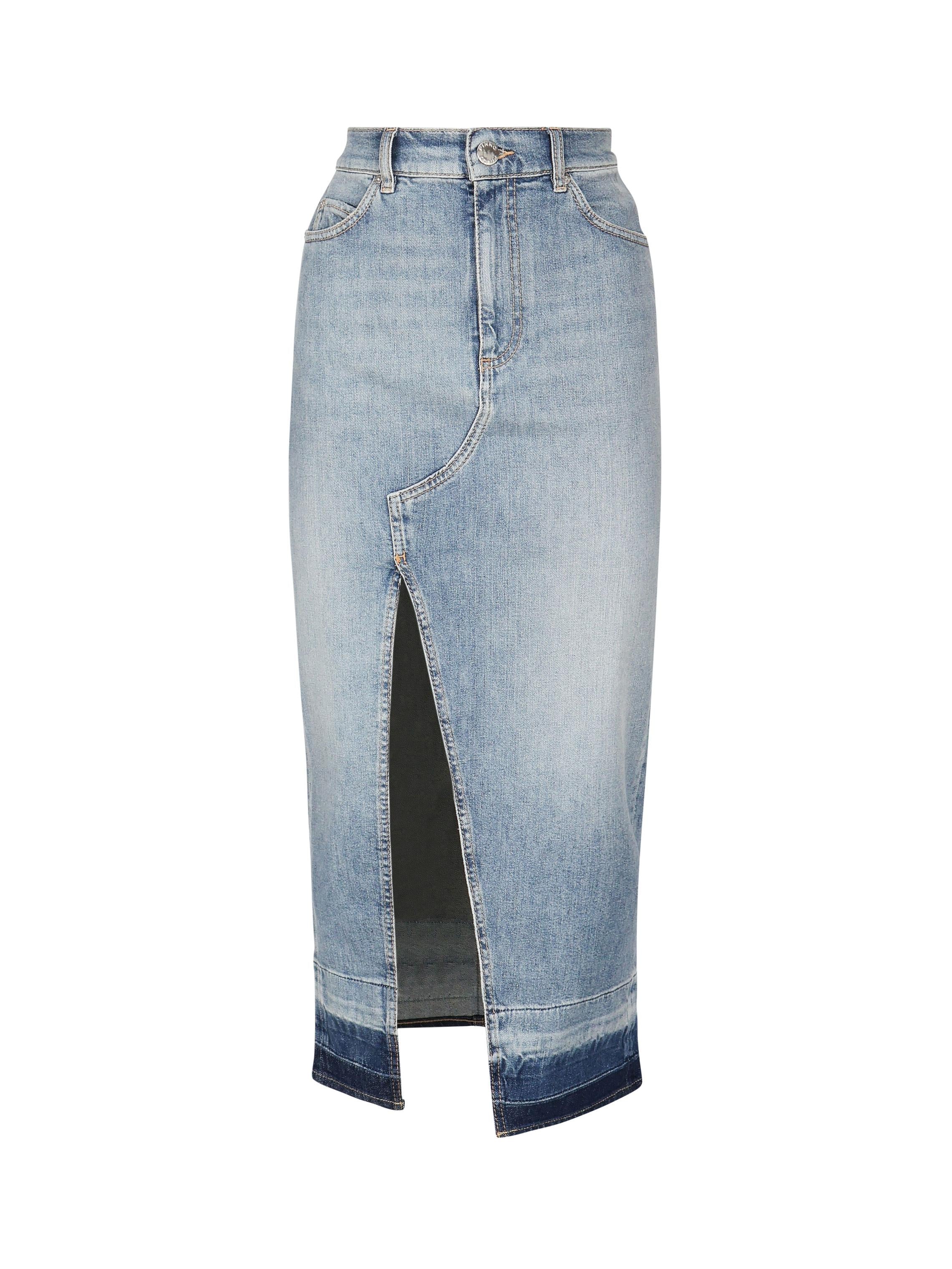Gonna lunga in denim 104628 A2EAPJE PINKO 