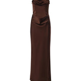 Abito bustier in raso 116336 2910 ROTATE 