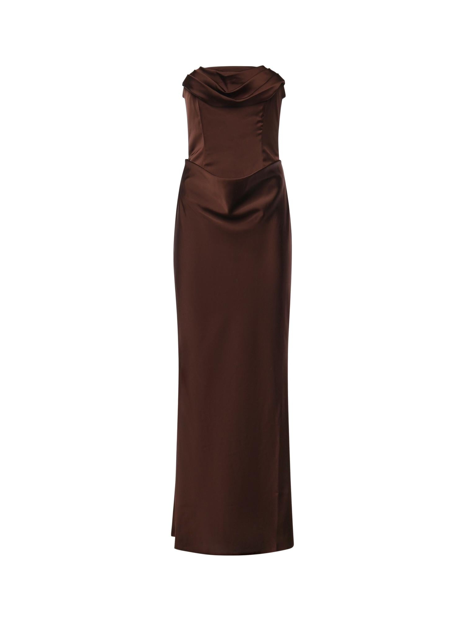 Abito bustier in raso 116336 2910 ROTATE 