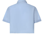 Camicia cropped in popeline MK2045 10RGF0013 MIU MIU 