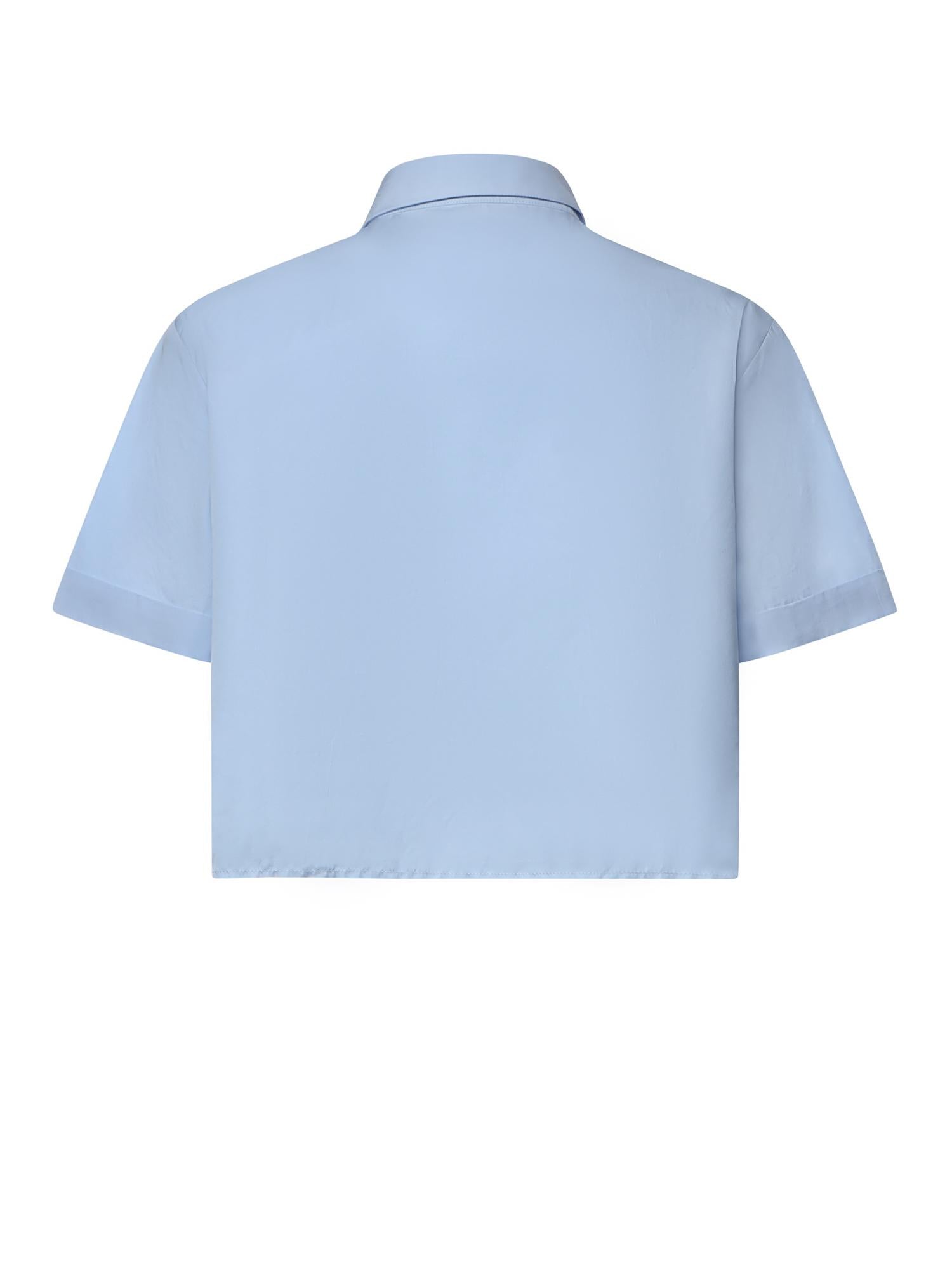 Camicia cropped in popeline MK2045 10RGF0013 MIU MIU 