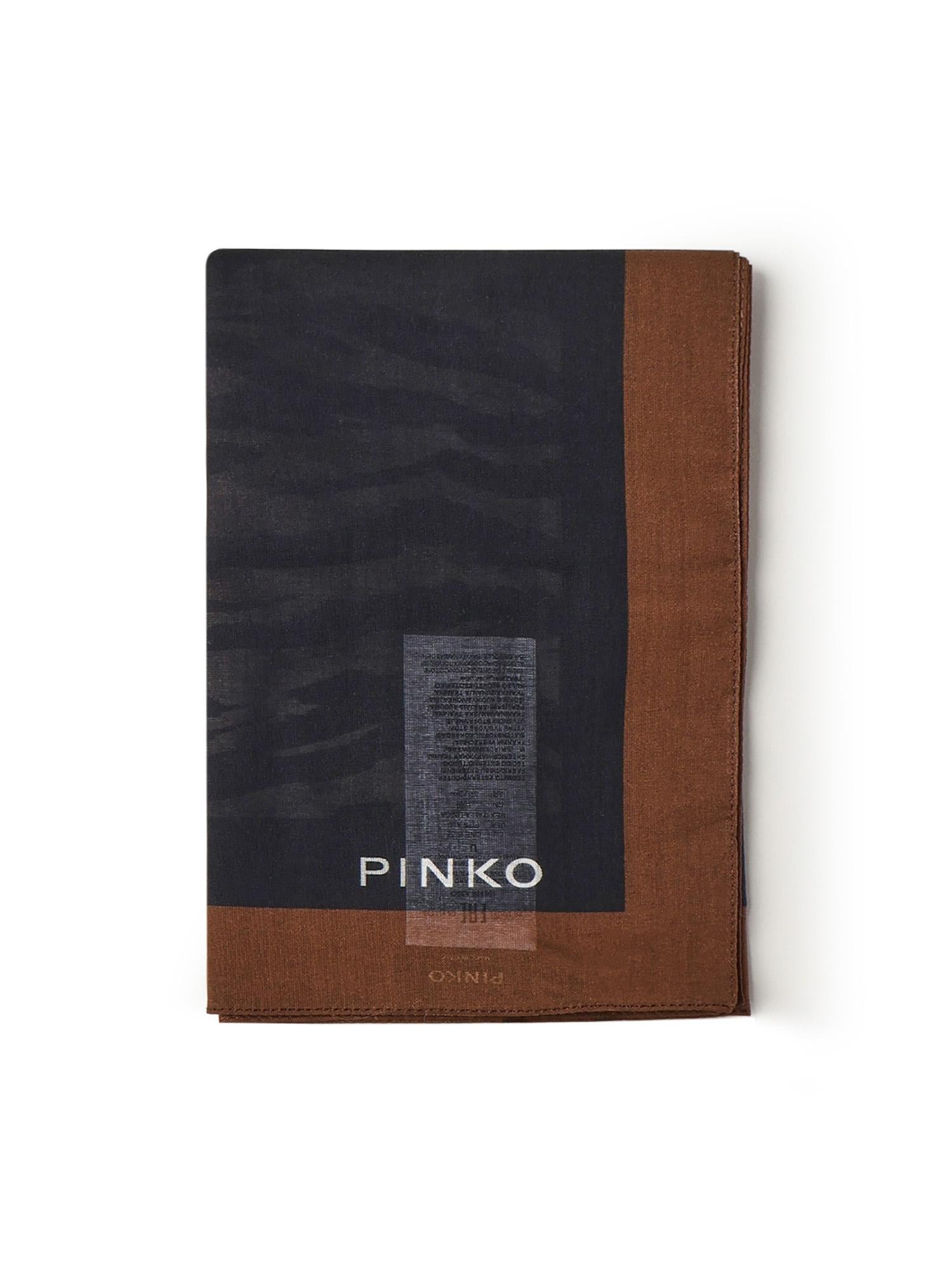 Foulard in cotone con logo 106688 A39OLZ5 PINKO 