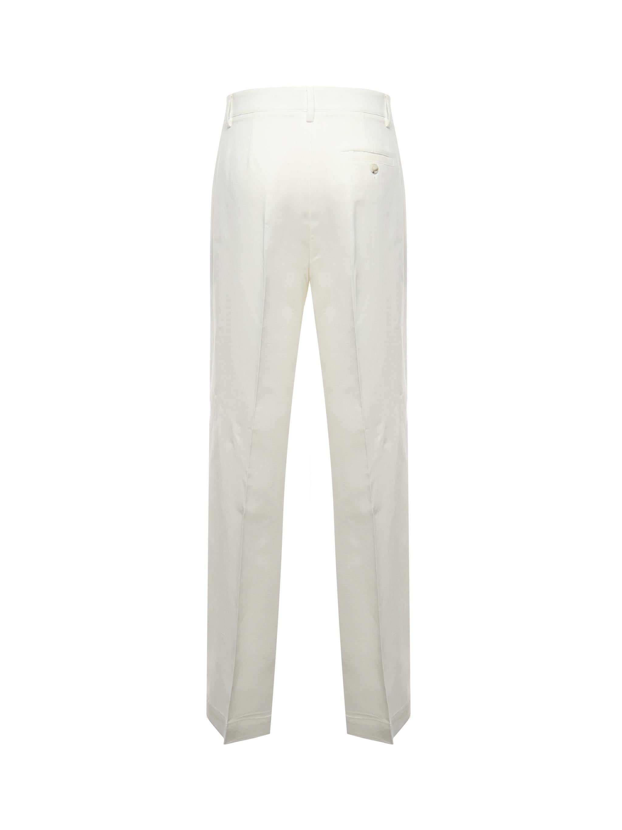 Pantaloni palazzo in lino 104869 A2HAZ05 PINKO 