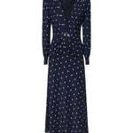 Abito a pois con bottoni gioiello FABX4108F4655 1643 ALESSANDRA RICH 