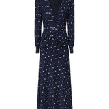 Abito a pois con bottoni gioiello FABX4108F4655 1643 ALESSANDRA RICH 