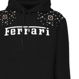 Felpa logo con cappuccio 48118 -BLK FERRARI 