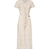 Abito lungo in crêpe de Chine MF5971 175RF0770 MIU MIU 