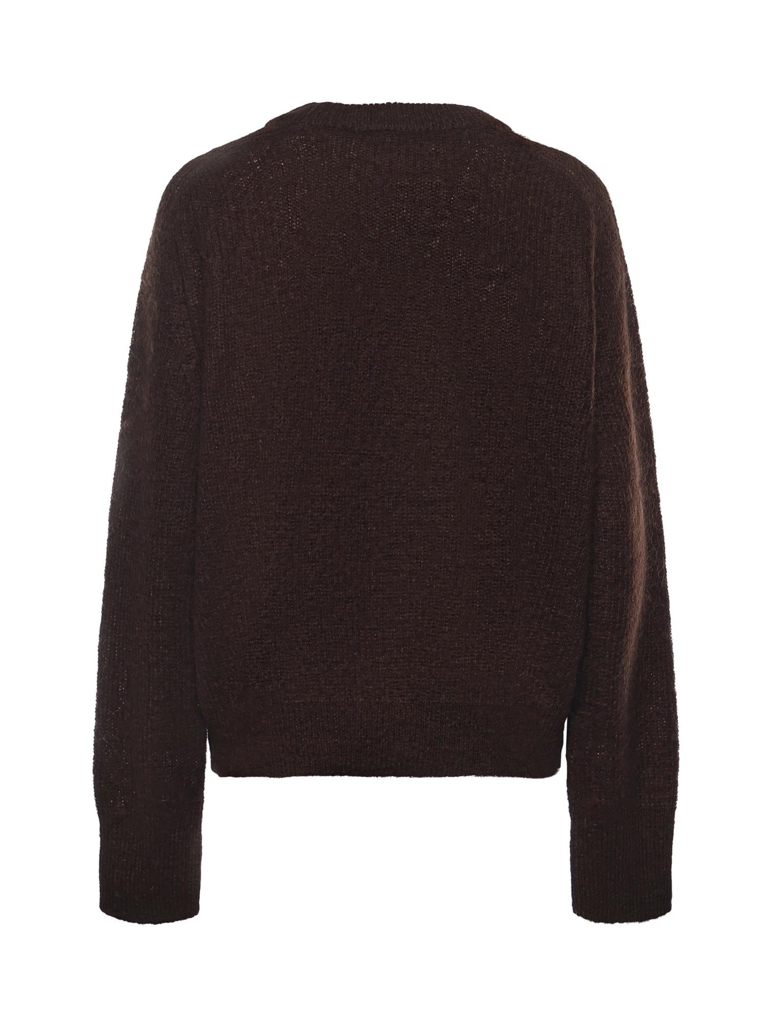 Maglione in misto lana con logo 114639 2910 ROTATE 