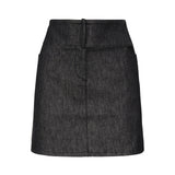 Minigonna in denim con cintura 225DJU271DE0035 9011 COURREGES 