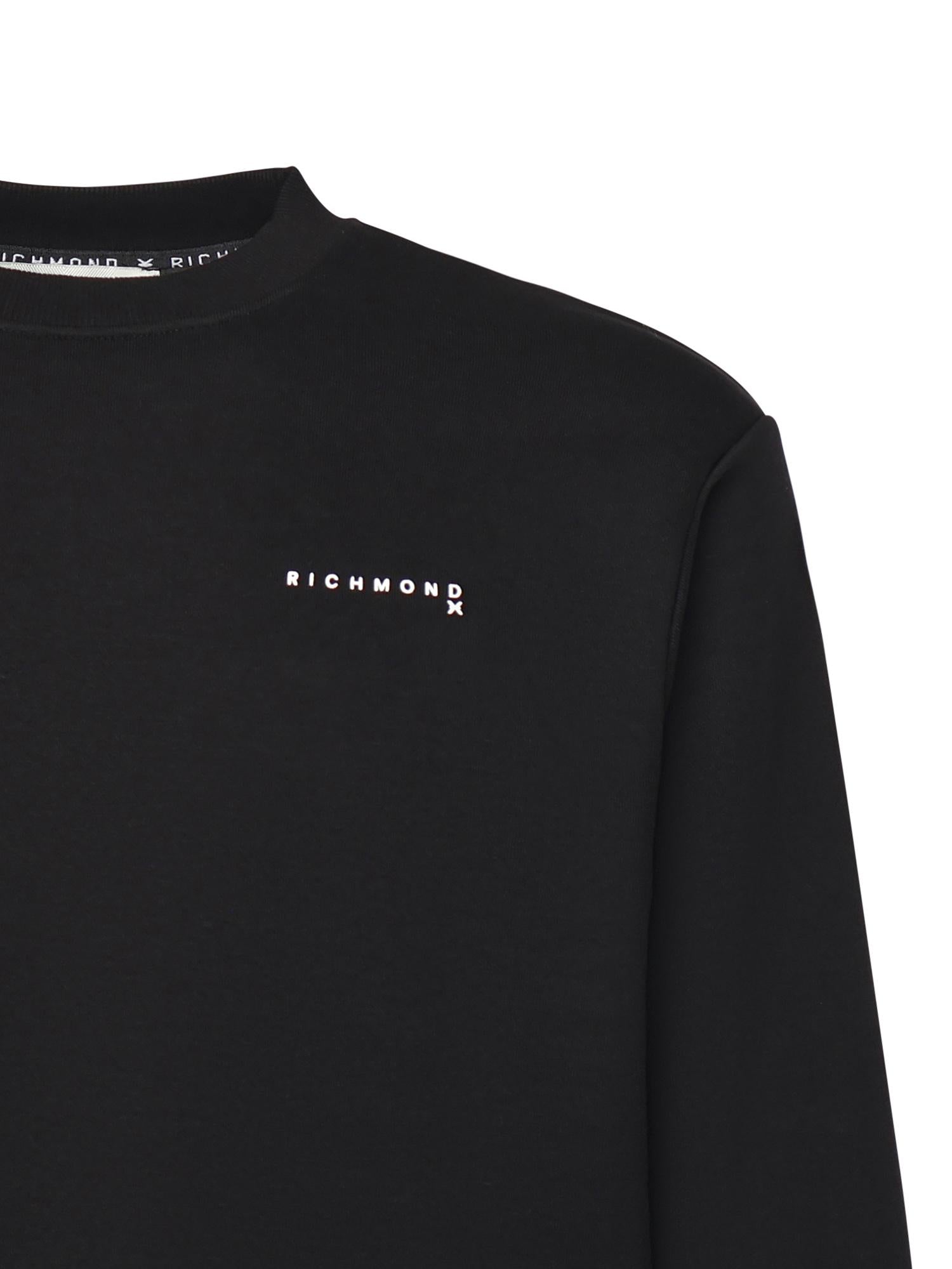 Felpa con logo UMA25009FE BLACK RICHMOND X 