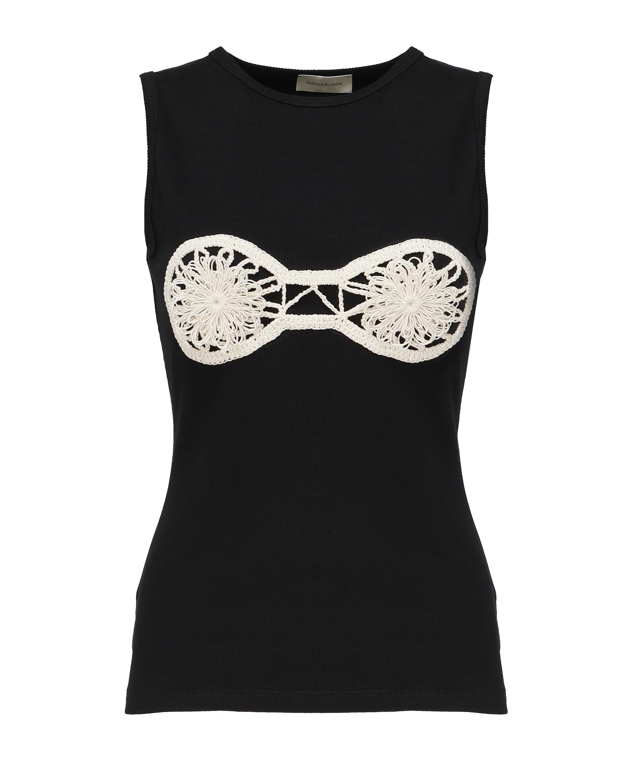 Canotta con reggiseno all'uncinetto 1715240000015  MAGDA BUTRYM 