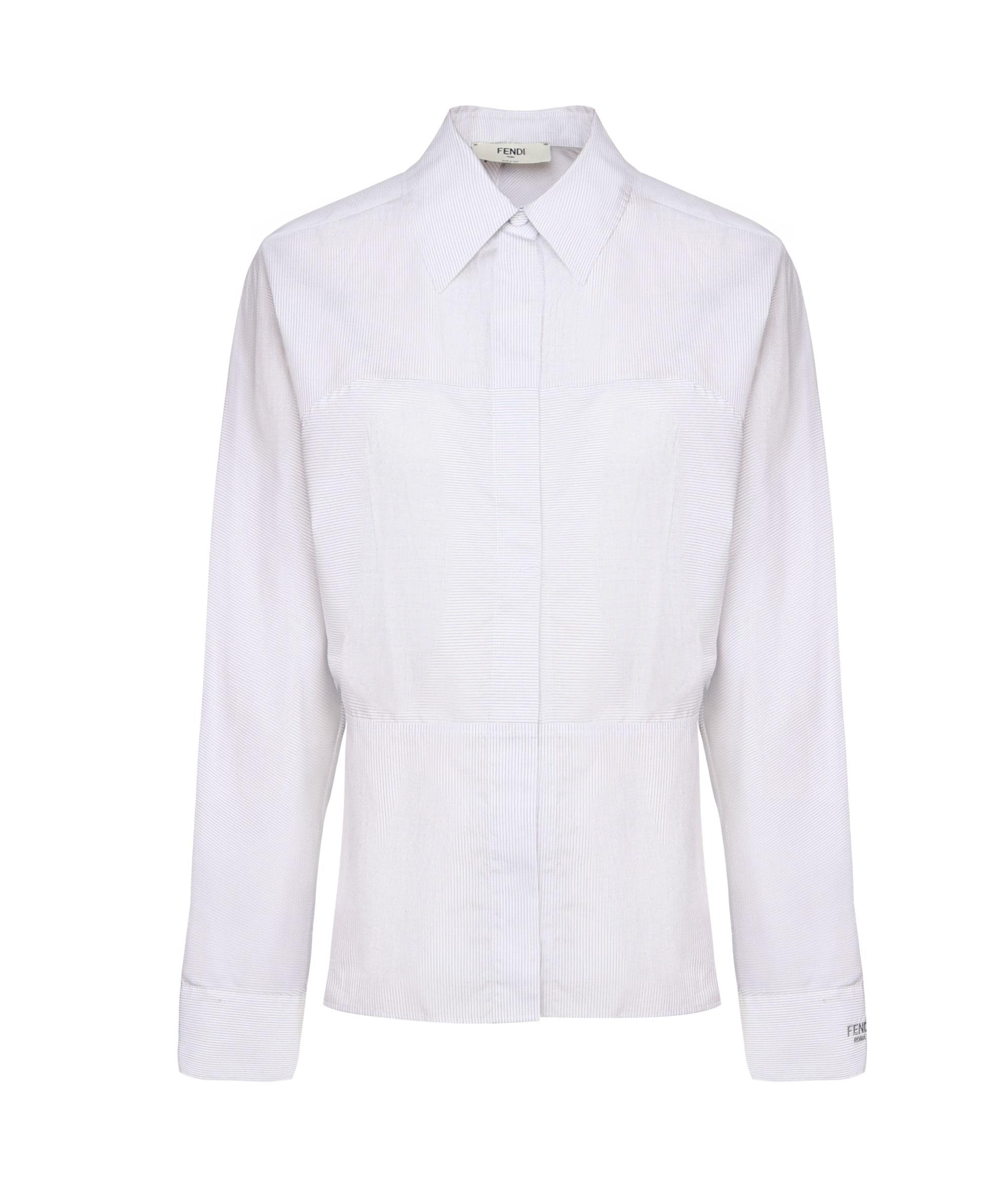 Camicia in cotone con vita accostata FS8204 AWZXF0ZNM FENDI 