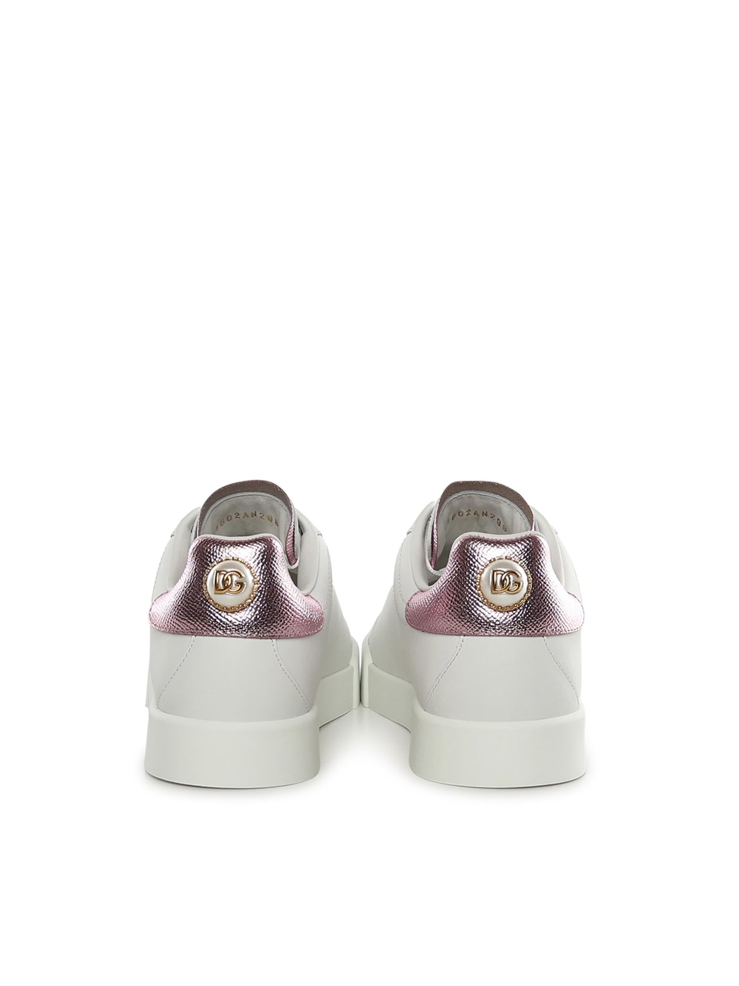 Sneaker Portofino in pelle CK1602 AN29887587 DOLCE & GABBANA 