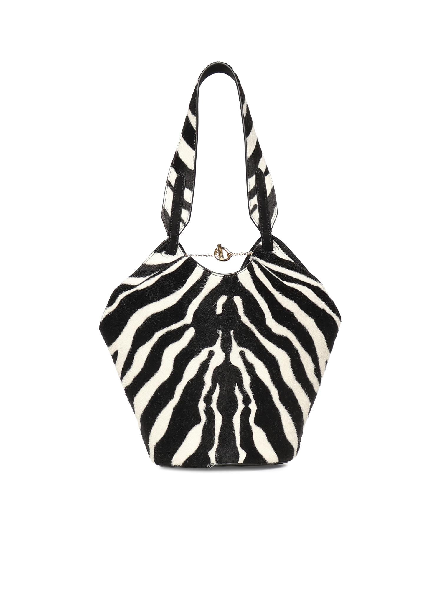 Borsa Lotus Mini in cavallino e suede H2056 1002294 KHAITE 