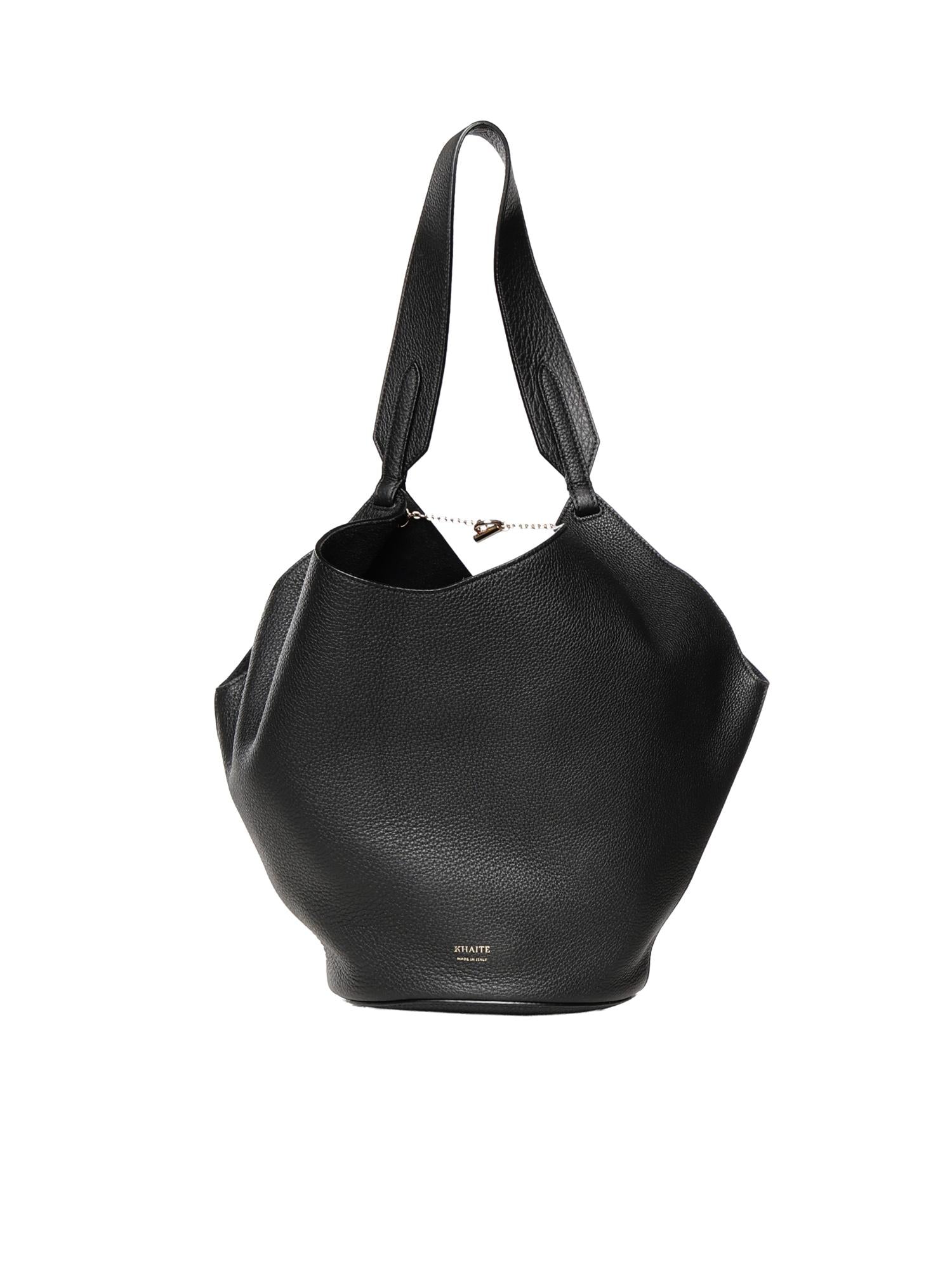 Borsa Lotus Small in pelle H2043 914200 KHAITE 