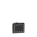 Portacarte Rockstud in vitello granato 7W2P0AI8 VSH0NO VALENTINO GARAVANI 