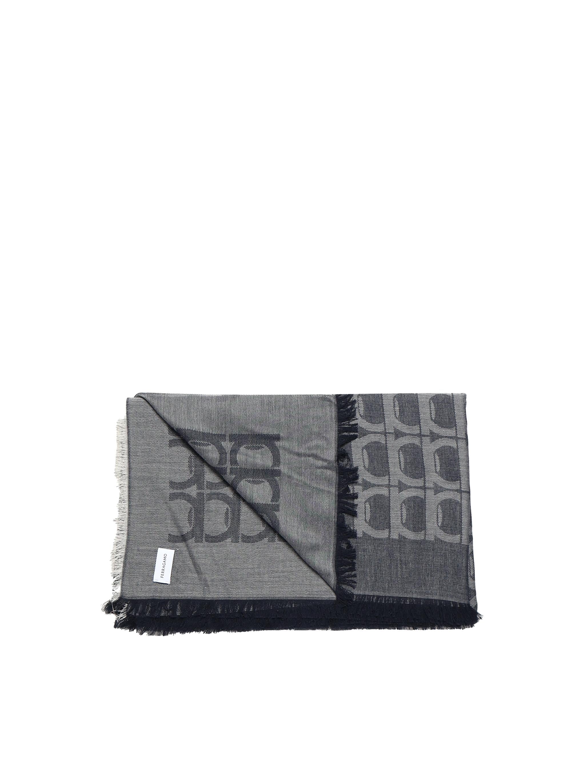 Stola jacquard Gancini Monogram 520142 785242003 FERRAGAMO 