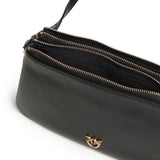 Borsa a tracolla Mini Double Bag in pelle 105359 A0QOZ99Q PINKO 