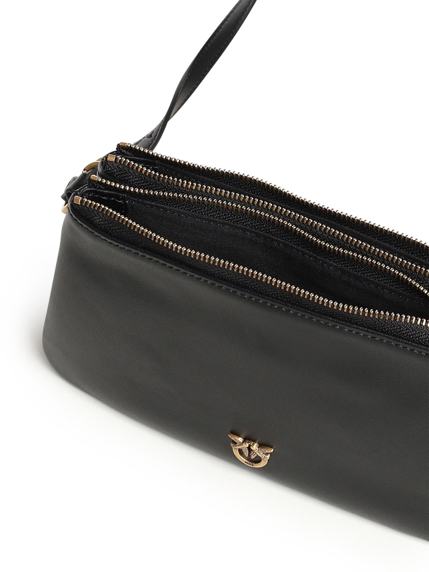 Borsa a tracolla Mini Double Bag in pelle 105359 A0QOZ99Q PINKO 
