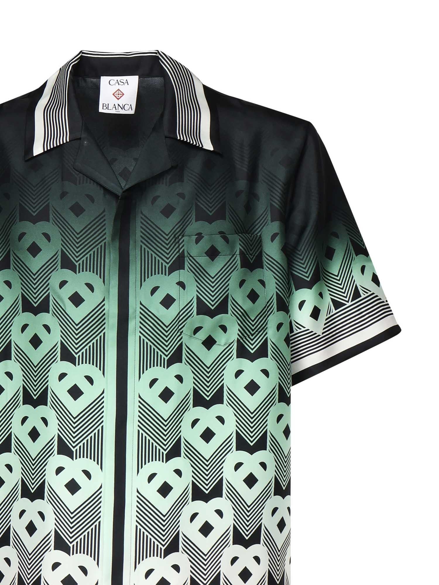 Camicia con monogram sfumato in seta MPF25SH00304  CASABLANCA 