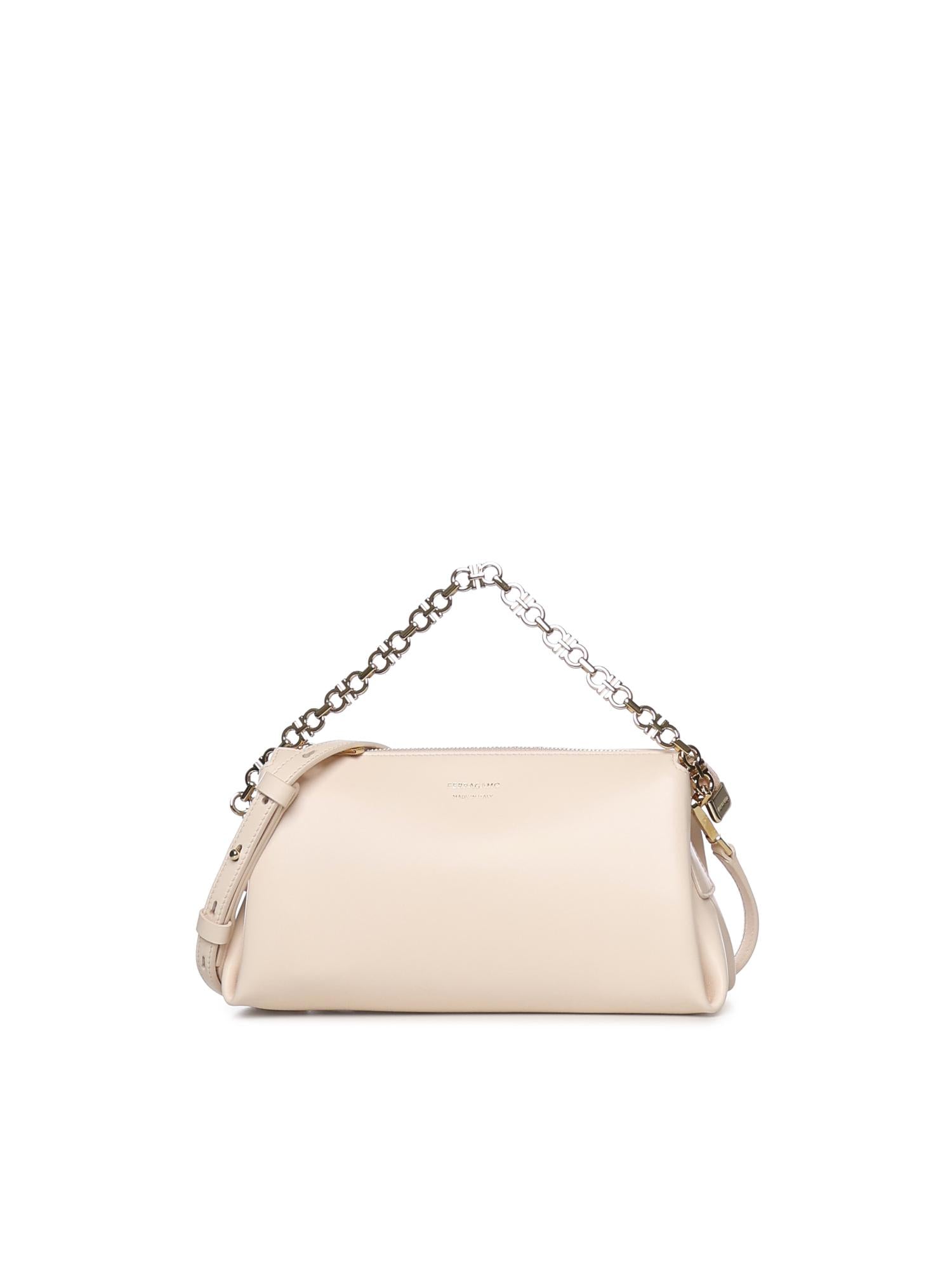 Mini bag in pelle con logo 221076 790050002 FERRAGAMO 