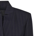 Blazer sfiancato in lana gessata 105626 A2QYEZ1 PINKO 
