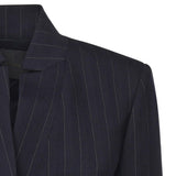 Blazer sfiancato in lana gessata 105626 A2QYEZ1 PINKO 