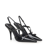 Slingback in vernice con fibbie 5I013E 069F0002 MIU MIU 