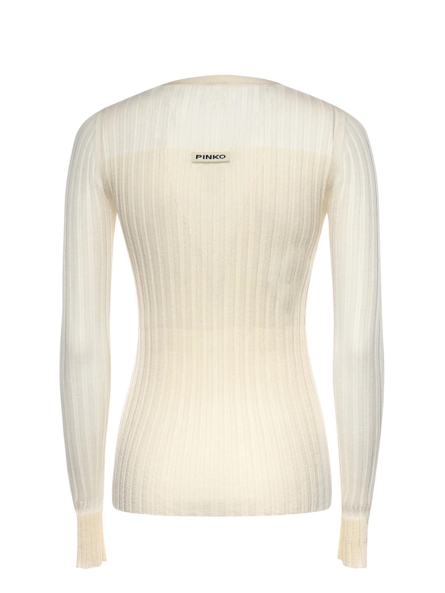 Cardigan in maglia leggera a coste 106321 A34BC14 PINKO 