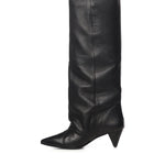 Stivale alto in pelle ALIANA NERO ALCHIMIA 