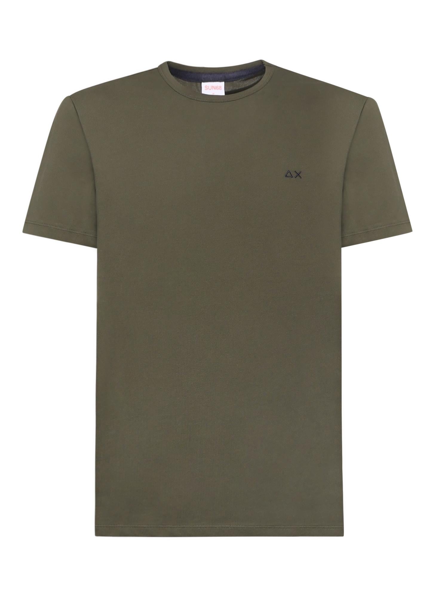 T-shirt in piquet di cotone<BR/> T45120 74 SUN 68 