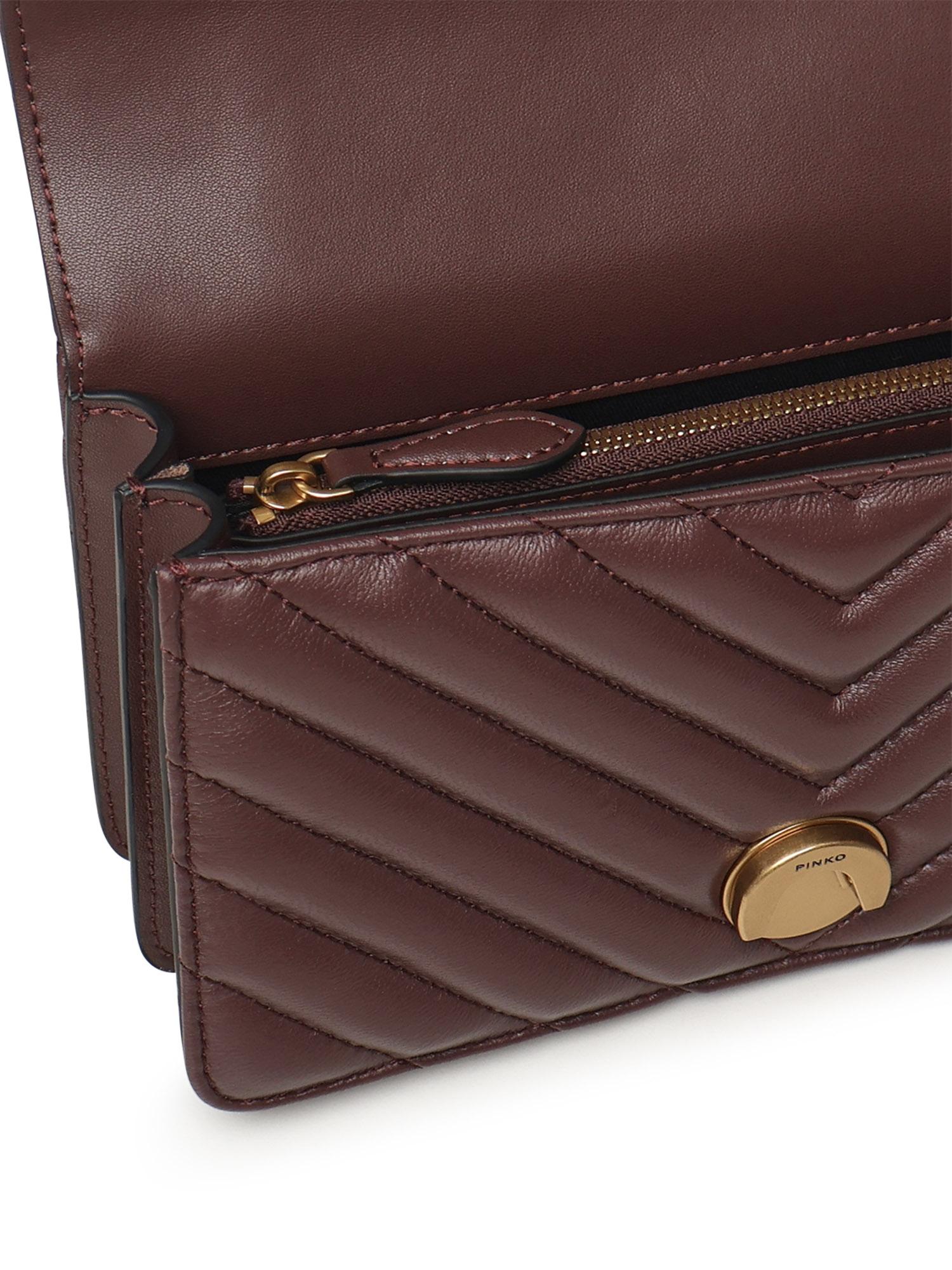 Borsa a tracolla Mini Love Bag One in nappa<BR/> 100074 A0GKL86Q PINKO 