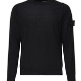 Maglione girocollo con cuciture overlock e costine K1S155100066 S00FCV0020 STONE ISLAND 