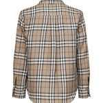 Camicia check in cotone e lino 8108014 C2044 BURBERRY 