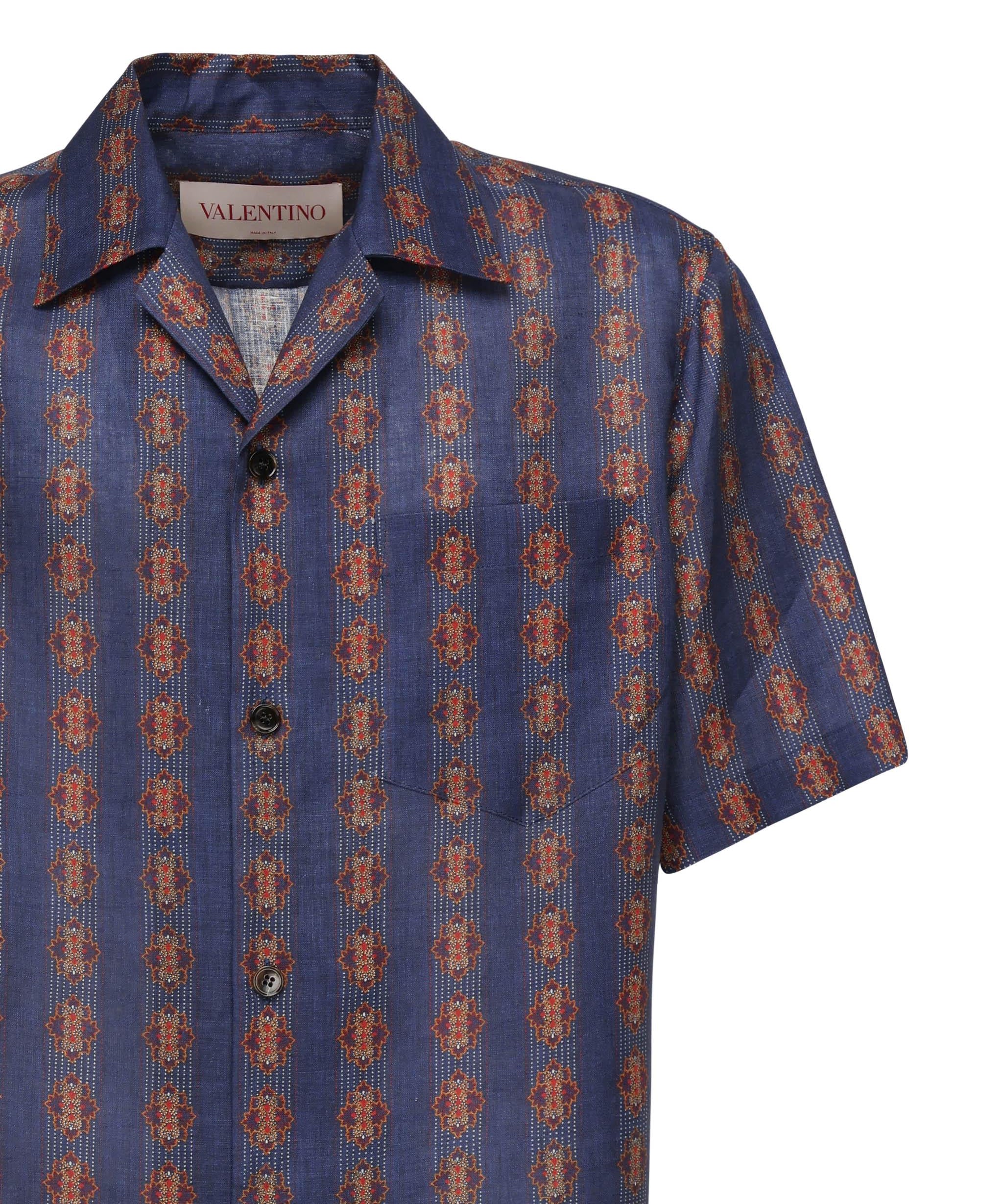 Camicia da bowling stampa Voyage Imaginaire 6V3AA111 AN0QR4 VALENTINO GARAVANI 