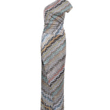 Abito lungo monospalla Wave DS26SG47 BR015BSMSNN MISSONI 