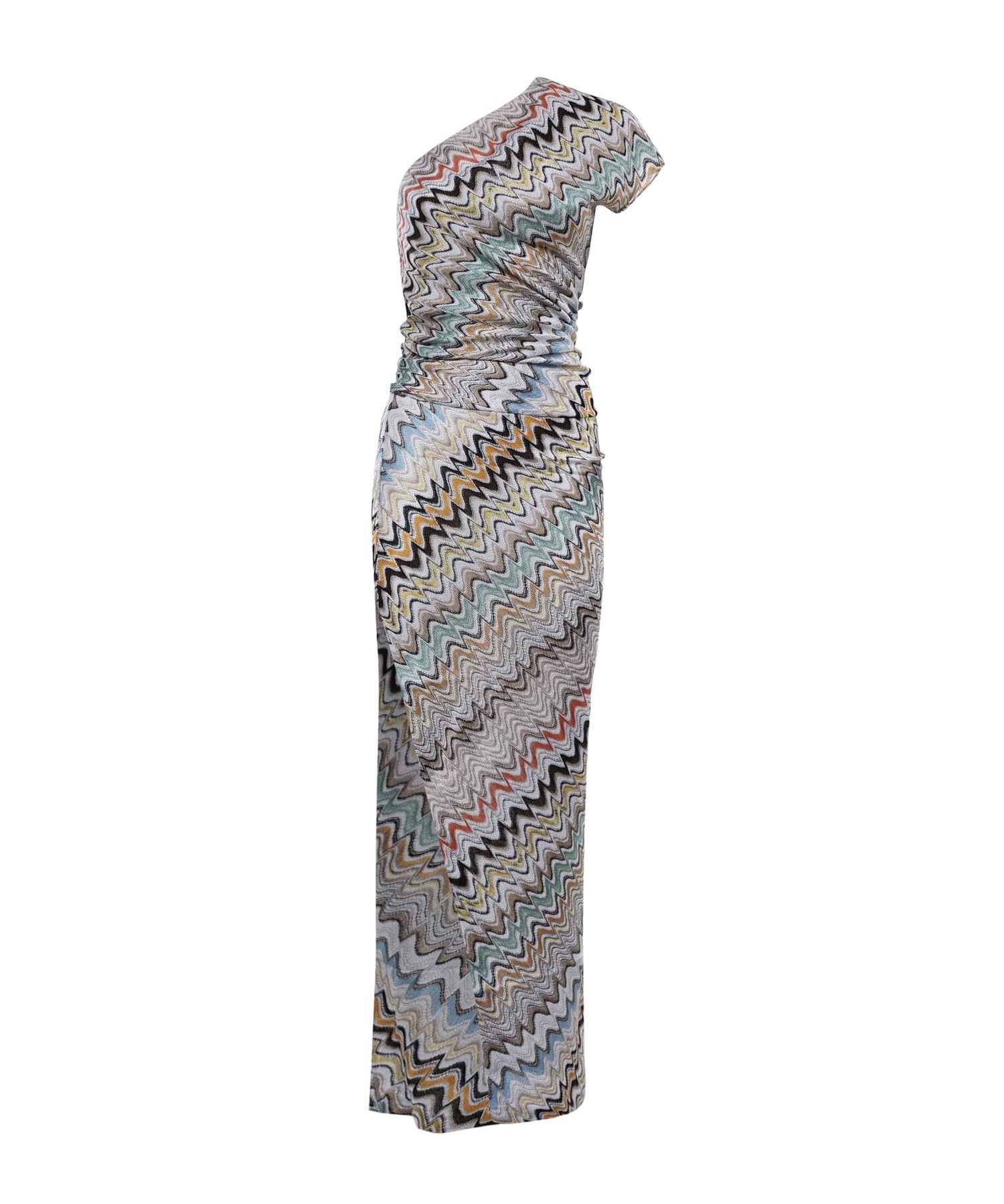 Abito lungo monospalla Wave DS26SG47 BR015BSMSNN MISSONI 