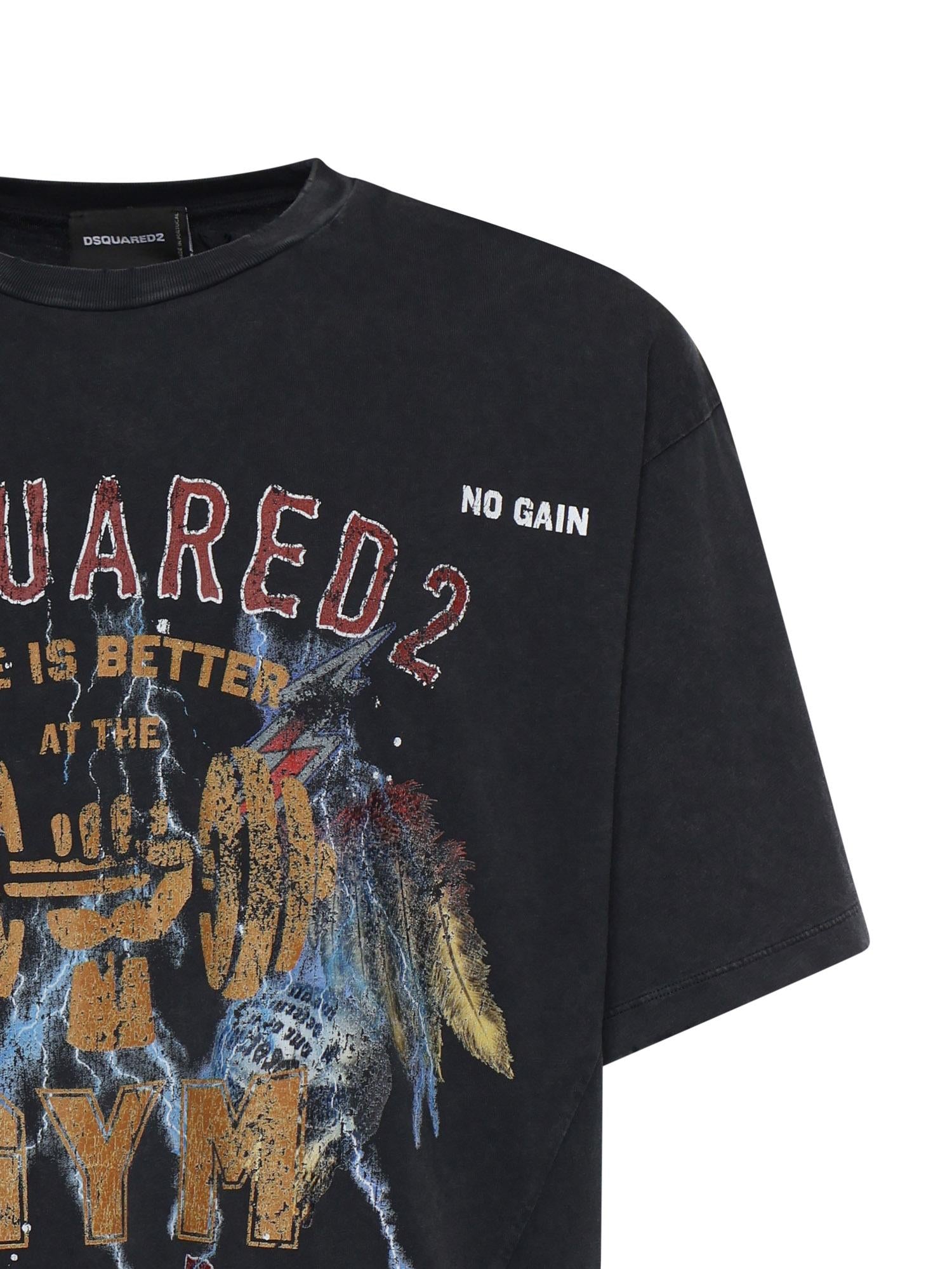 T-shirt in jersey con stampa S74GD1539 D20108814 DSQUARED2 