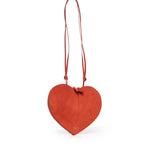 Borsa a tracolla Le Cœur in pelle e suede AA1P003CA577 A50 ALAIA 