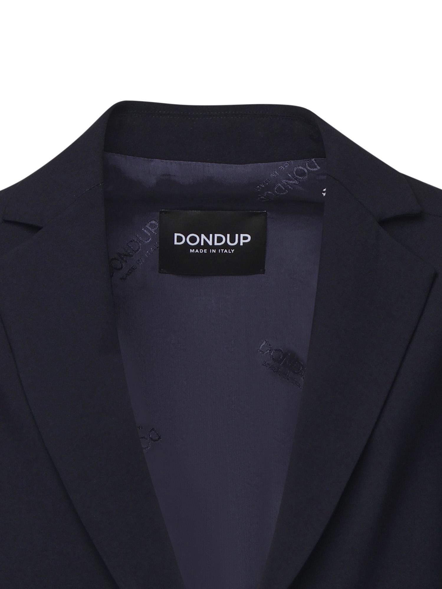 Smanicato monopetto in denim e tela di lana DJ726 DS0345MLQ1800 DONDUP 