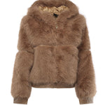 Pelliccia penny con cappuccio 73C19EX02 PENNYNATURALE V° 73 