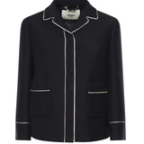 Giacca in lana e seta FJ7665 AC4GF0GME FENDI 